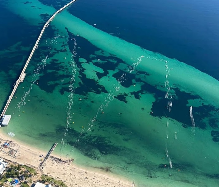 busso 100 swim helicopter view